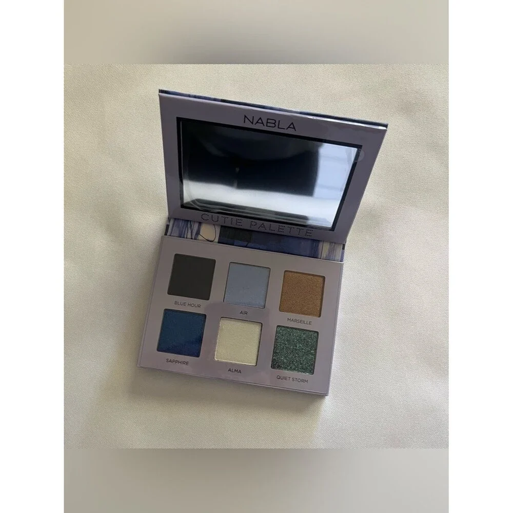 NABLA Cutie Midnight Blue Vegan 6 Pan Eyeshadow Palette Full Size NWT